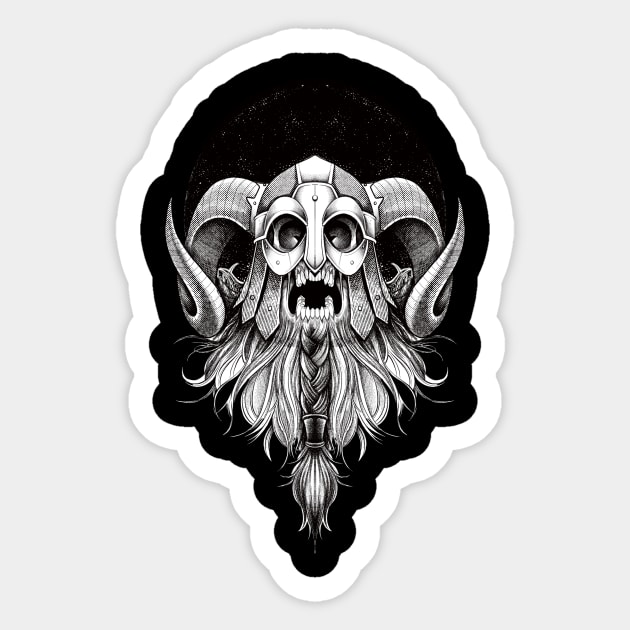 Einherjar Sticker by Matthenegar